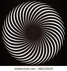 Abstract White Spiral Element