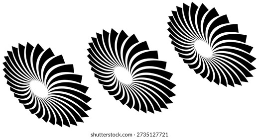 Abstract White Spiral Element eps 10 muderend