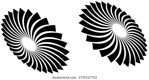Abstract White Spiral Element eps 10 muderend