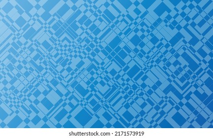 Abstract white square with blue gardient colored background.