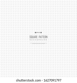 Abstract white square pattern design of minimal decorative background. Decorate for ad, poster, artwork, template design, print. illustration vector eps10