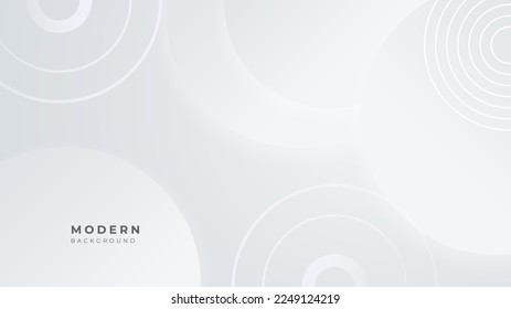 Abstract white square shape with futuristic concept background