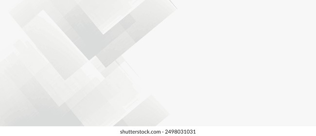Forma cuadrada blanca Abstractas con fondo de concepto futurista