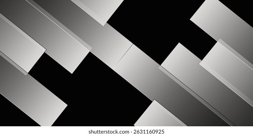 Forma cuadrada blanca Abstractas con fondo de concepto futurista