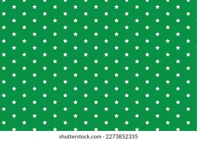 abstract white star dots on green background pattern texture.