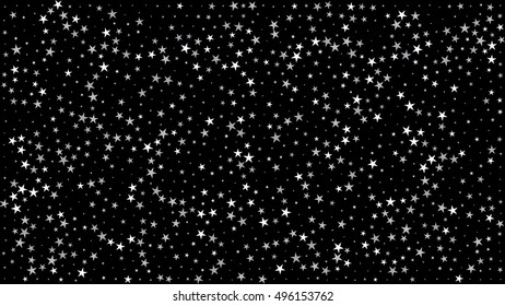 abstract white star on black backgroud