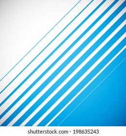 abstract white stripe line pattern band on blue sky background (vector) 