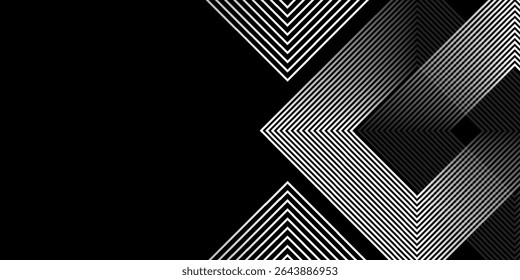 Abstract white techno background glowing 3D overlapping layers on dark space with x letter effect decoration.