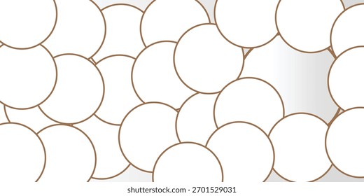 Abstrato fundo geométrico tecnologia branca com círculos para web, banner e modelo. Ilustração vetorial
