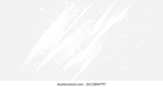 Abstract white template banner with gradient color and small polka dot technology black and dark background Design with liquid shape vector design