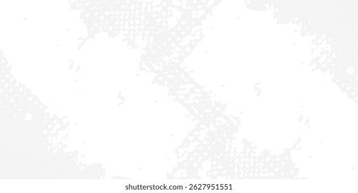 Abstrakter weißer Vorlagenbanner mit Farbverlauf und kleiner Polka-Dot-Technologie schwarz-dunkler Hintergrund Design mit flüssiger Form, Vektordesign