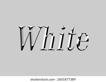 Abstract White Text Effect Design White Background