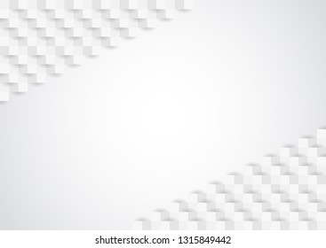 Abstract white texture background design. 3d paper for book, poster, flyer, cover, website, advertising. Vector illustration