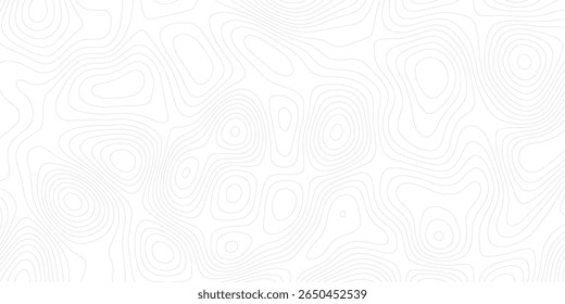Abstrato branco topografia vetor fundo Mapa topográfico. Alívio geográfico das montanhas. Plano de fundo de linhas abstratas