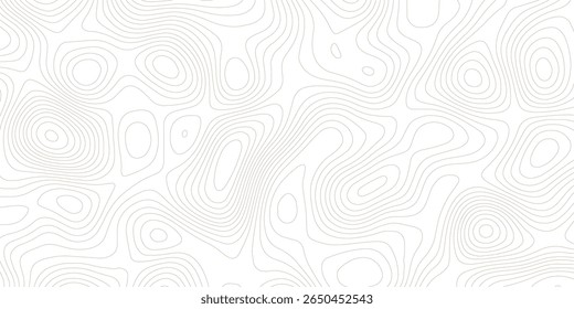 Abstrato branco topografia vetor fundo Mapa topográfico. Alívio geográfico das montanhas. Plano de fundo de linhas abstratas
