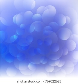 Abstract white transparen circles