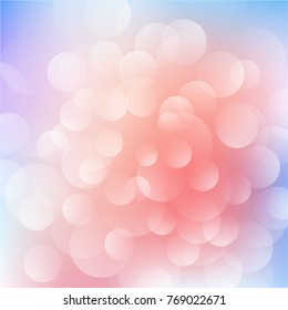 Abstract white transparen circles