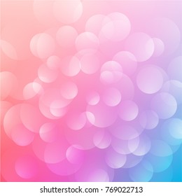 Abstract white transparen circles