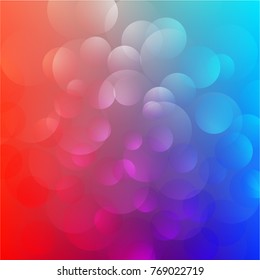 Abstract white transparen circles