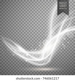 Abstract White Transparent Light Efect Vector Background