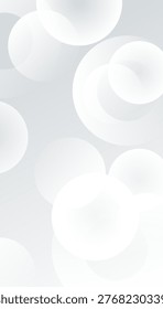 Círculos línea transparente blancos