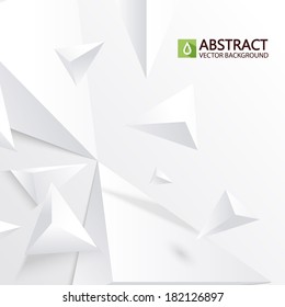 abstract white triangle background