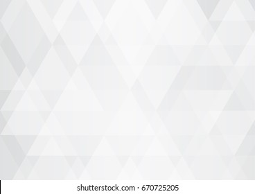 Abstract white triangle background , vector.
