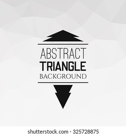 Abstract white triangle pattern, geometrical vibrant multicolored vector background illustration