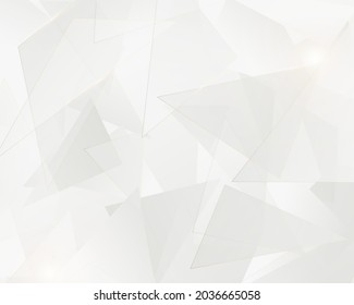 Abstract white triangles geometric with golden lines. Luxury concept. Vector illustration
