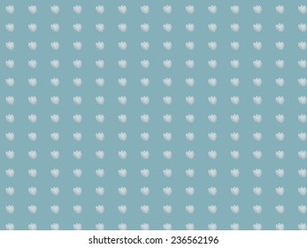 Abstract White Tulips Pattern