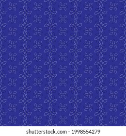 Abstract white turbine patterns on blue background, Abstract vector wallpaper, Seamless pattern background.