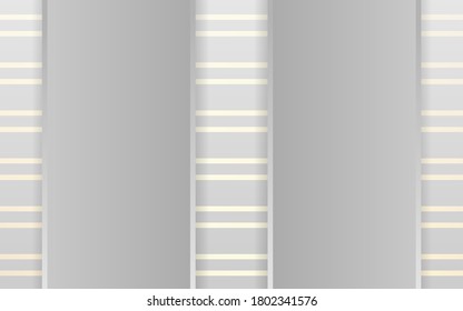 abstract white vector background banner. Abstract realistic layered paper cut decoration texture with stripe. 3d backdrop. Vector illustration. Cover layout template. Material design concept
