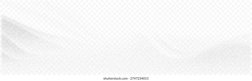 Abstract white vector background with noise and stipplism texture. Elegant grain flow creating mountain and wave shapes. Perfect for web design, dust effect, and minimalist myst mist overlay.