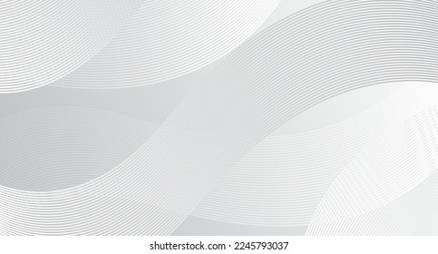 Abstract white vector background with stripes. Abstract white gradient background. Shiny white texture. Vector illustration