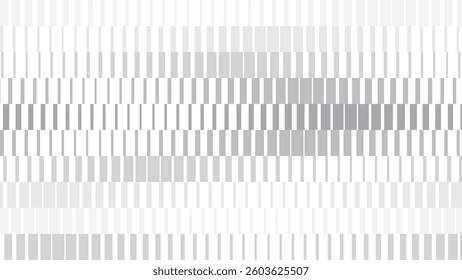 Abstract White Vector Halftone Striped Texture Gradient With Vertical Grayscale Lines. Modern Graphic Design For Motion
