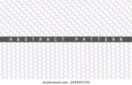 Abstract white vector weaving seamless pattern background. Tile pattern. Brick pattern. Used as wallpapers, backgrounds. Editable. EPS 10.