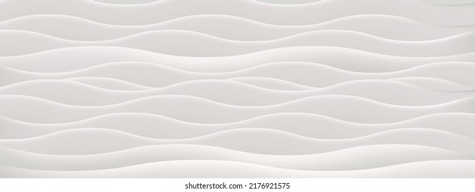 Abstract white water wave pattern background. Vector illustration