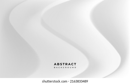 Abstract white wave background. eps10 illustration design