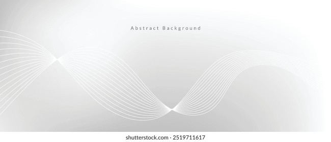 Abstract white wave background. EPS10