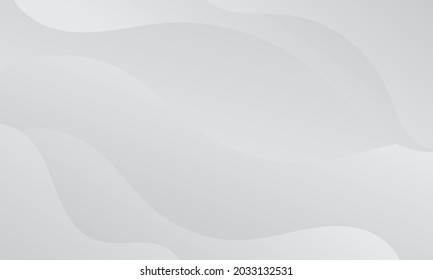 Abstract white wave background. Modern background design. Liquid color. Fluid shapes composition. Fit for presentation design. website, basis for banners, wallpapers, brochure, posters