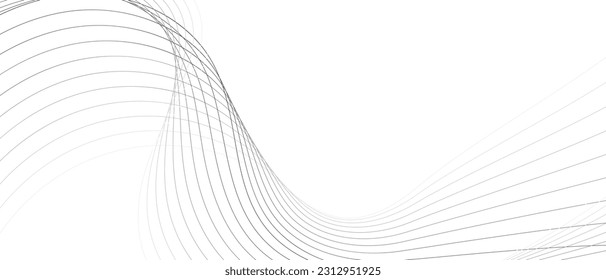 abstract white wave background vector illustration