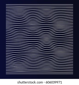 Abstract white wave line.