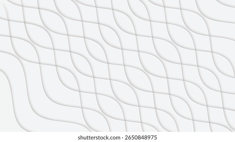 Abstract White Wave Pattern Background Design