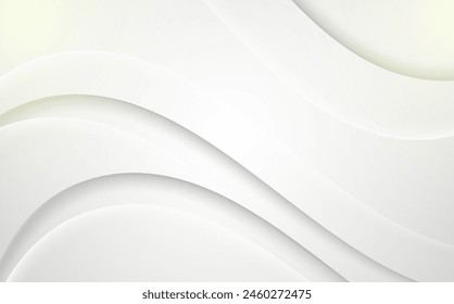 Fondo de Vector fluido suave de onda blanca Abstractas