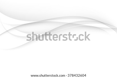 Abstract white waves - data stream concept. Vector illustration. Clip-art