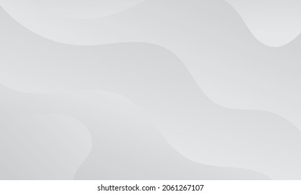 Abstract white waves geometric background. Modern background design. gradient color. Fluid shapes composition. Fit for presentation design. website, banners, wallpapers, brochure, posters