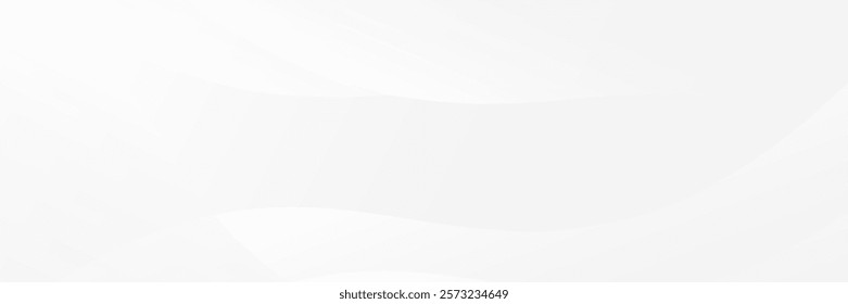 Abstract white wavy background. suit for banner, brochure, web, presentation