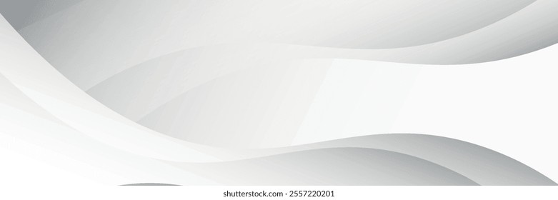 Abstract white wavy background. Vector Illustration