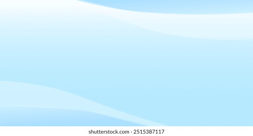 Abstrakte, weiße, wellenförmig leuchtende Linien auf blauem Hintergrund. Zukunftsweisendes digitales High-Tech-Muster für Banner