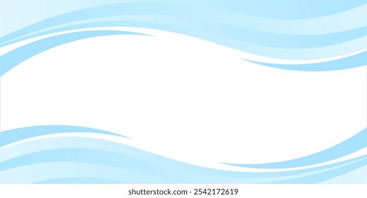 Abstract white wavy glowing lines on a blue background. Futuristic digital high-technology pattern